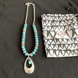 Brighton Southwest so turquoise and teardrop pendant necklace choker
